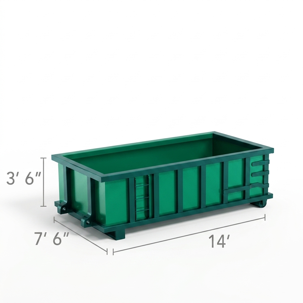 10 Yardas roll-off dumpster in El Portal